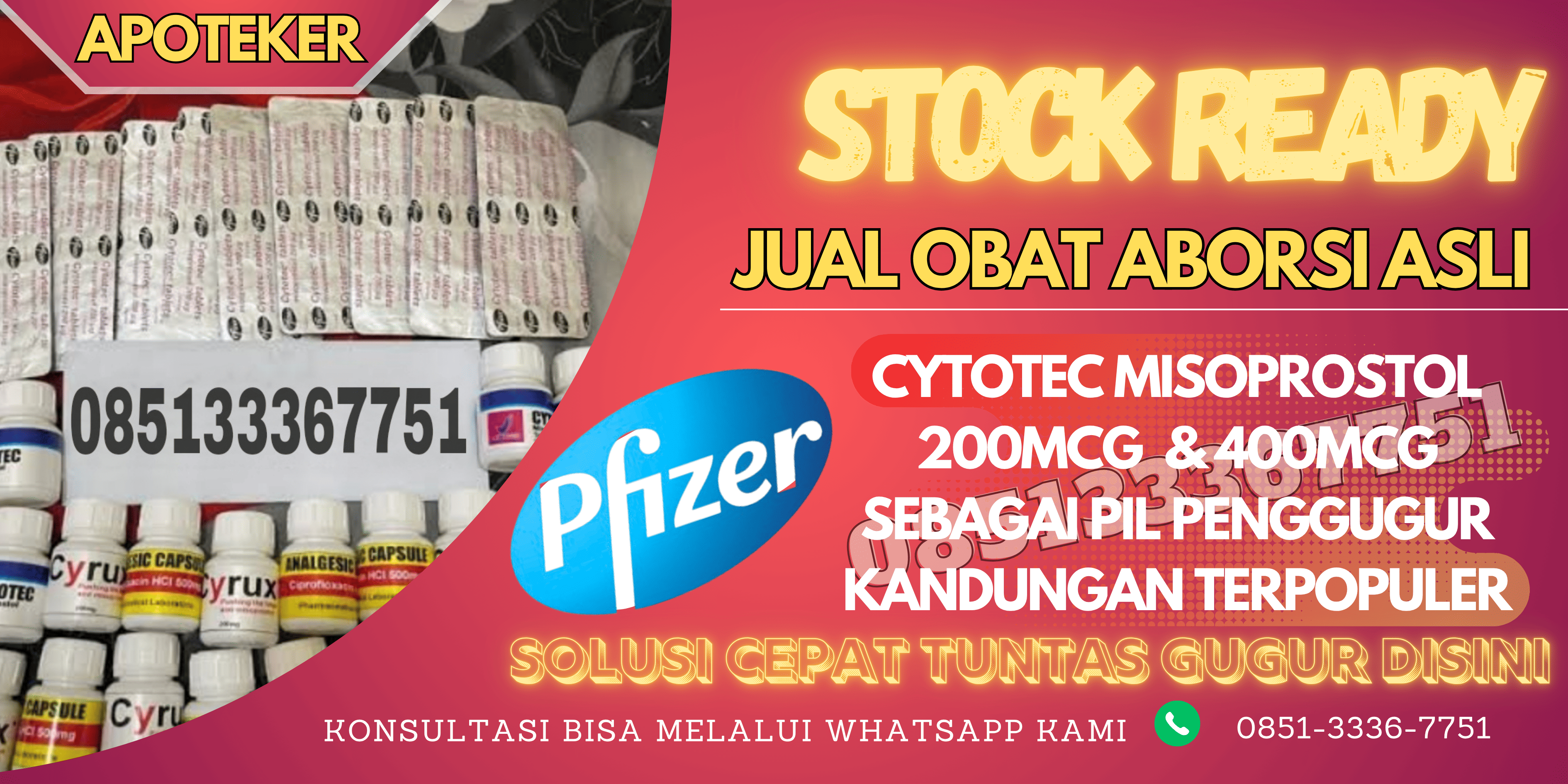 Apotik Jual Obat Aborsi Cytotec Misoprosto 200mcg ( COD ) Gunungkidul 085133367751 Obat Penggugur Kandungan Di Gunungkidul